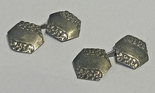 Bigiotteria vintage - ANTICHI GEMELLI per camicia in METALLO COLOR ARGENTO