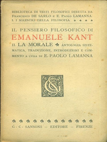 Kant morale filosofia - kant, la