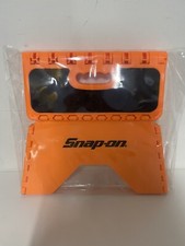 Snap On Tools Sgabello a gradini pieghevole arancione e nero per officina garage SSXRSTPK09