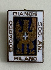EDOARDO BIANCHI MILANO - Distintivo ciclismo anni 20'