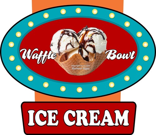 Ciotola cialda gelato decal - cialda,