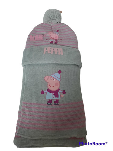 Cuffia sciarpa peppa pig - cuffia,