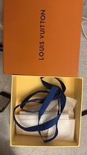 Cinta Louis Vuitton Marrone, LV Logo Argento. Taglia 85/34
