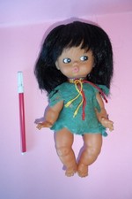 mini doll piccola bambola Gabar indiana tipo winnietou vintage anni 80 22cm old