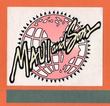 Adesivo Sticker Vintage Aufkleber Autocollant Windsurf MAUI & SONS Surfing Fluo