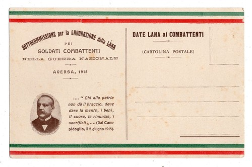 Rara cartolina 1915 aversa - rara,