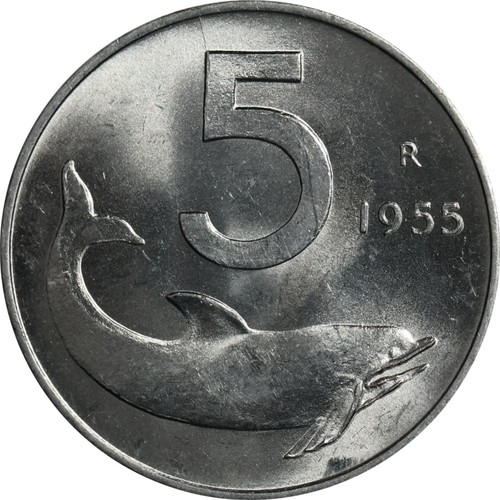 Italy 1955 lire - unc, in