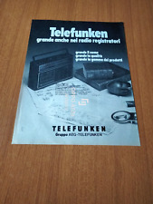 1979 TELEFUNKEN RADIO REGISTRATORE BAJAZZO CR 700 VINTAGE AD PUBBLICITA