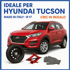 Ruotino di scorta 17 pollici per hyundai tucson 2015-2025 con cric in regalo
