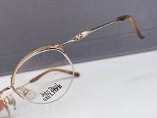 Jean Paul Gaultier occhiali da vista donna rotondi oro titanio ovale 55-0033 lenti piccole