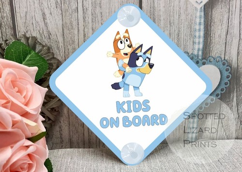 Insegna auto bluey bambini - auto,