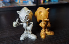 Sonic X SONIC IL RICCIO Gold Silver Gacha 2006 RARO minifigure