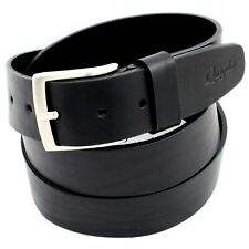 Cintura Nero Pelle Cuoio Vero Uomo Donna Artigianale Made In Italy 4 cm 4,0