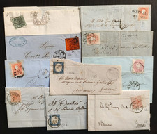 LB9 Curioso LOTTO N. 10 LETTERE FRAMMENTI ANTICHI STATI ITALIANI  qualità mista 