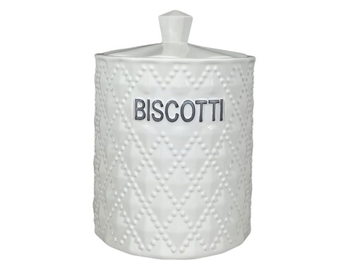Biscottiera 17xh18cm bianca - 17xh18cm,