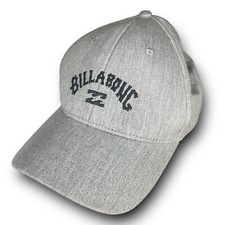 Cappello Billabong Visiera Curva Surf Regolabile in Cotone Grigio Logo Vintage