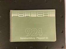 Libretto Istruzioni Uso e Manutenzione Porsche My 84 Per 924