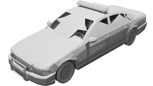 Modello auto polizia americana - modello,