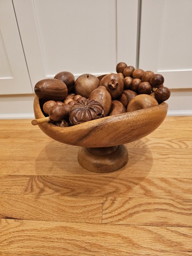 Lotto frutta legno - mcm, retrò