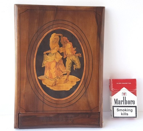 Specchio specchietto legno con - specchio/specchietto,