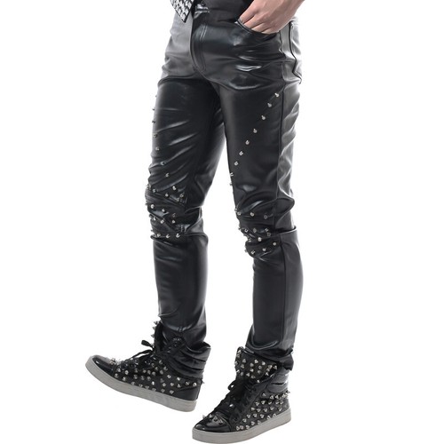 Pantaloni pelle sintetica - pantaloni, in