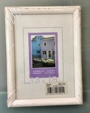 Portafoto Cornice da Parete Misura 13X18 cm Legno Bianco porta foto a muro