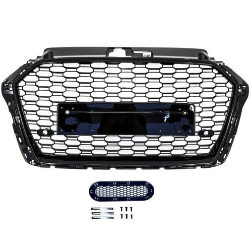 Calandre noir brillant - noir,