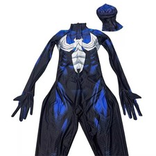 Costume tuta cosplay Spiderman simbionte veleno costume adulto bambini Halloween
