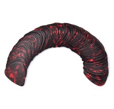 100 pezzi plettri per chitarra nuovi medi 0,71 mm vuoti in celluloide rosso perla