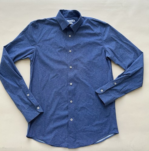 Zara men dress shirt denim - zara,