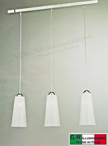 Lampadario moderno cromato - moderno,