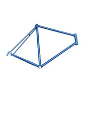 TELAIO BICI BICICLETTA ACCIAO 28 CORSA BLU H56