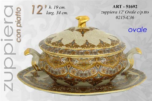 Zuppiera stil antico barocco - zuppiera,