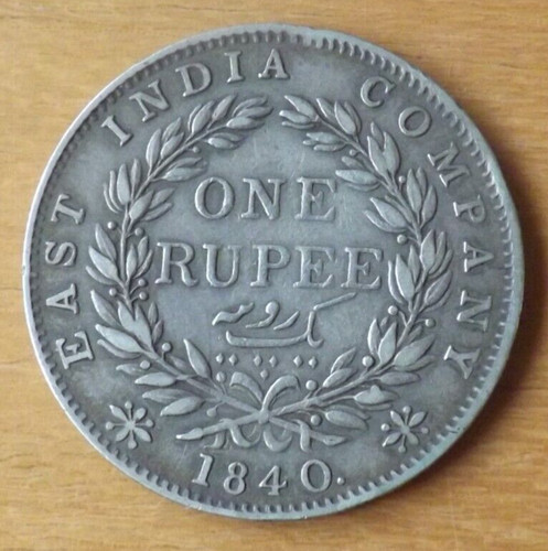 India moneta inglese argento