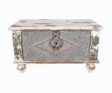 Cassapanca in legno stile vintage antico per vetrine arredi case negozi industri