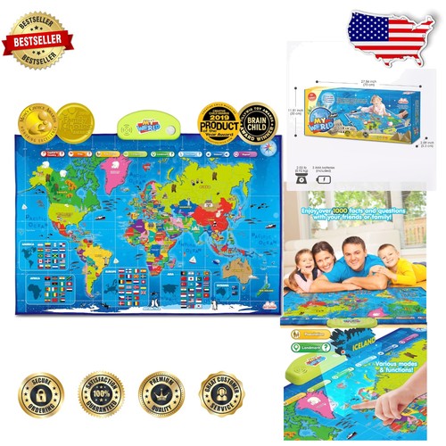 Poster mappa del mondo - mappa,