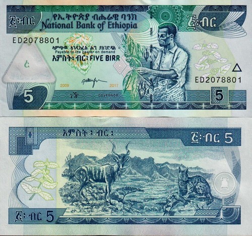 Etiopia ethiopia birr - etiopia, 2017