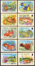 Isole Cook 1994 pesce, barriera corallina, vita marina, set completo 10v, MNH