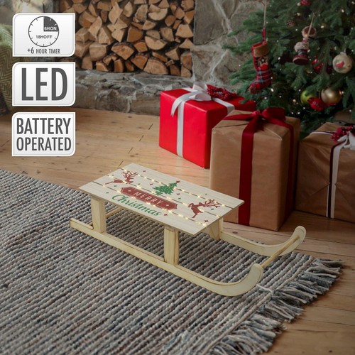 Slitta decorativa legno - decorativa,