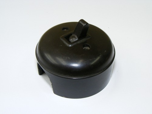Vecchio bachelite interruttore - bachelite,