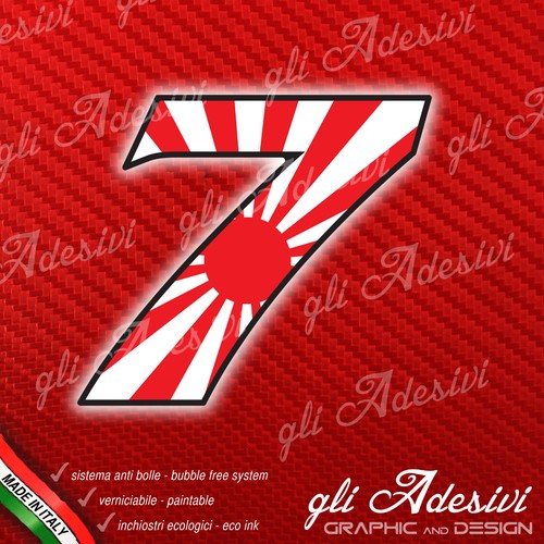 Adesivo stickers numero moto - stickers,