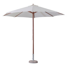 Wooden umbrella garden