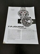 F P JOURNE CENTIGRAPHE CRONOMETRO VINTAGE WATCH OROLOGIO AD PUBBLICITA