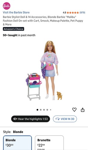 Barbie stylist doll 14 - barbie,