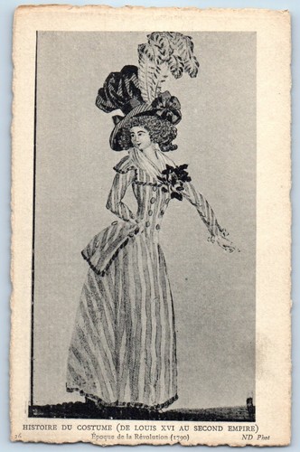 Cartolina antica moda francese