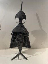 Scultura Vintage ferro battuto Giovanni Grittani Carabiniere  anni 80