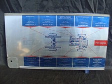 INSEGNA MOBIL OIL FIAT 1100/103 TABELLA INGRASSAGGIO