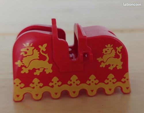 Lego cheval barding avec - lego, rouge