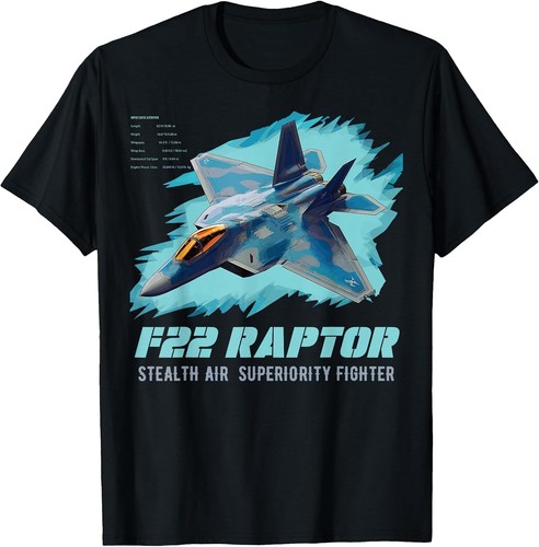 Maglietta raptor fighter - f-22,