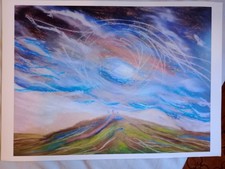 Stampa 30 x 40 - "Tutto è compiuto" - da dipinto originale pastelli a olio 